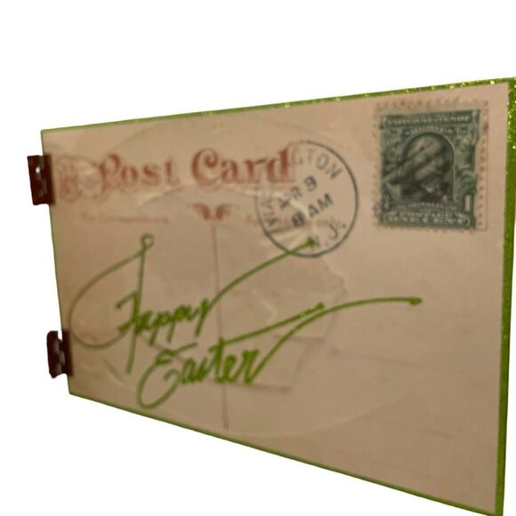 Easter Bunny Rabbit Shelf Sitter Motivational Sign NWT Primitives by Kathy - Picture 7 of 12